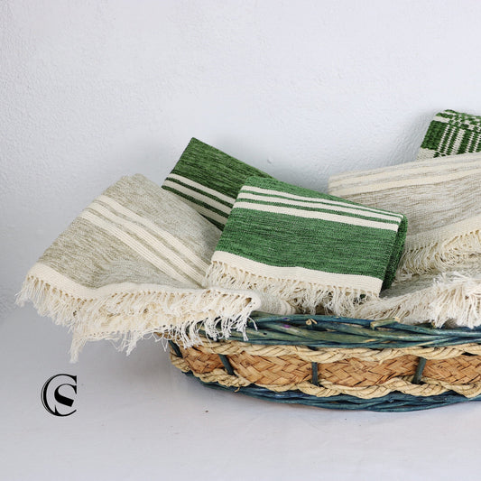 Parure serviettes chenille - Un esprit spa à la maison.