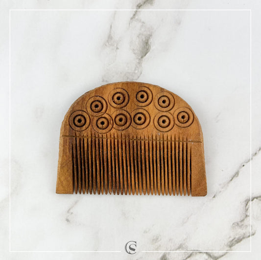 Peigne à barbe décoré