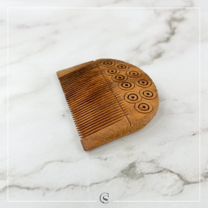 Peigne à barbe décoré